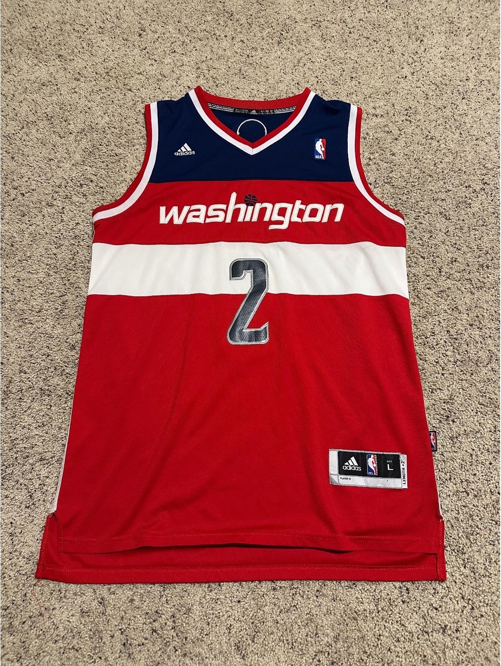 Washington Wizards John Wall #2 NBA Basketball Jersey Large
